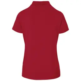 Ladies Prima Stretch Golf Shirt Red Back